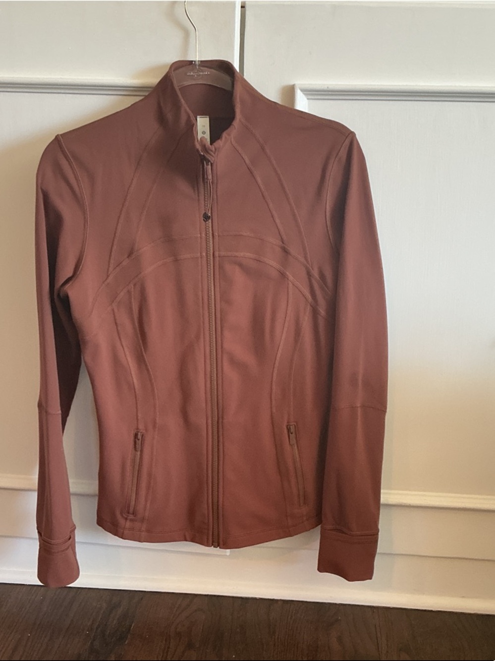 lululemon define jacket size 10 roasted brown